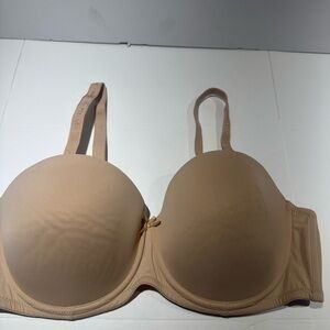 AFFINITAS Womens Push Up Bra Size 38C Beige Underwire